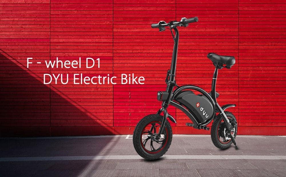 Bicicleta eléctrica F - wheel D1 DYU de oferta por 327 euros (Oferta FLASH)