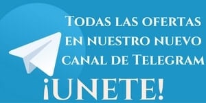 Todas las ofertasen nuestro canal de Telegram