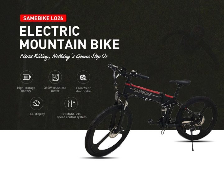 Oferta Bicicleta eléctrica de montaña Samebike LO26 por 710 euros (Oferta FLASH)