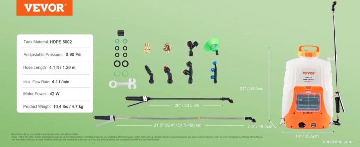 Review Mochila Pulverizadora VEVOR