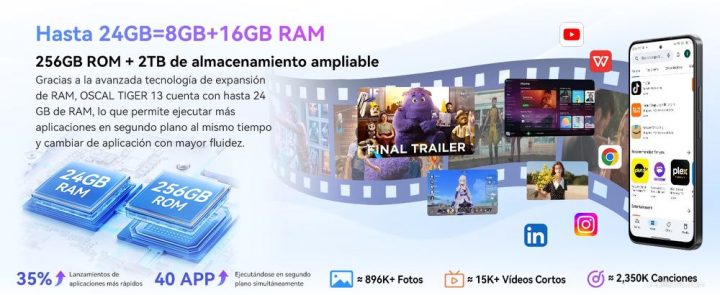 Este móvil lo tiene todo y cuesta menos de 140€. Conoce el OSCAL Tiger 13 6 oscal tiger 13
