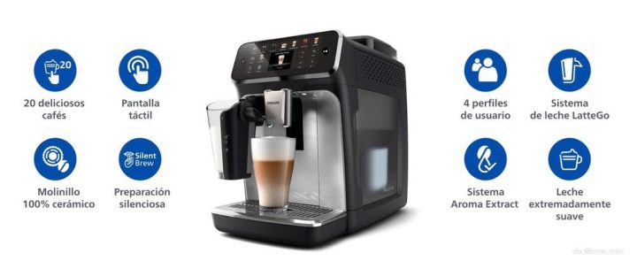 Review cafetera Philips Serie 5500 (modelo EP5546/70)