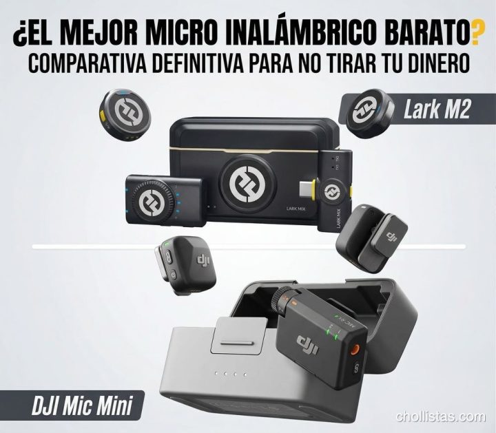 DJI Mic Mini vs Hollyland Lark M2: ¿el MEJOR Micro Inalámbrico BARATO? La comparativa definitiva para no tirar tu dinero 1 DJI Mic Mini vs Hollyland Lark M2: ¿el MEJOR Micro Inalámbrico BARATO? La comparativa definitiva para no tirar tu dinero