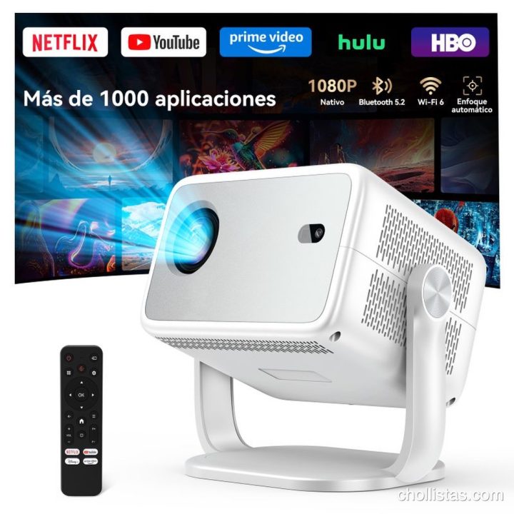 ¡Locura total! El Proyector Huidun PT10 con Netflix oficial se desploma a 129€ y revienta el mercado del cine en casa
