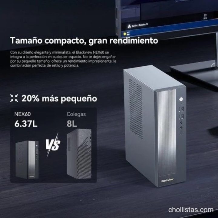¡Adiós a los ordenadores gigantes! El PC Blackview NEX60 hunde su precio y destroza a la competencia 2 ¡Adiós a los ordenadores gigantes! El PC Blackview NEX60 hunde su precio y destroza a la competencia