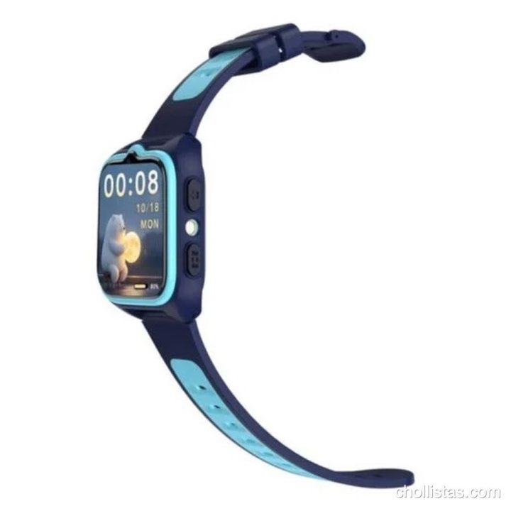 Reloj inteligente infantil Blackview Z30 en color azul con pantalla táctil y botones laterales