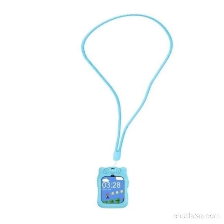 Reloj inteligente infantil Blackview Z30 en color azul con cordón para colgar y pantalla digital