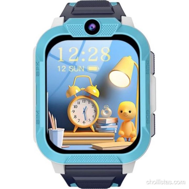 Reloj inteligente Blackview Z40 Pro en color azul con diseño robusto, cámara frontal y pantalla de 1,85 pulgadas