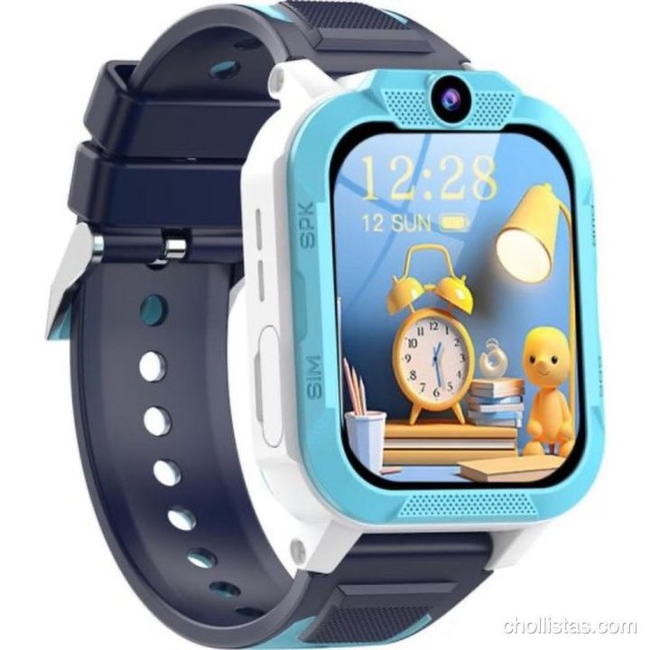 Reloj inteligente Blackview Z40 Pro azul con cámara integrada, ranura para SIM y diseño deportivo resistente