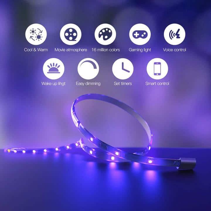 Oferta Tira luces LED inteligente Koogeek por 27,99 euros desde Espa帽a (Cup贸n Descuento)