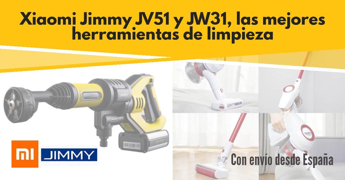 Xiaomi JIMMY JV51 y JW31 los mejores gadgets para limpieza desde España (Cupón Descuento)