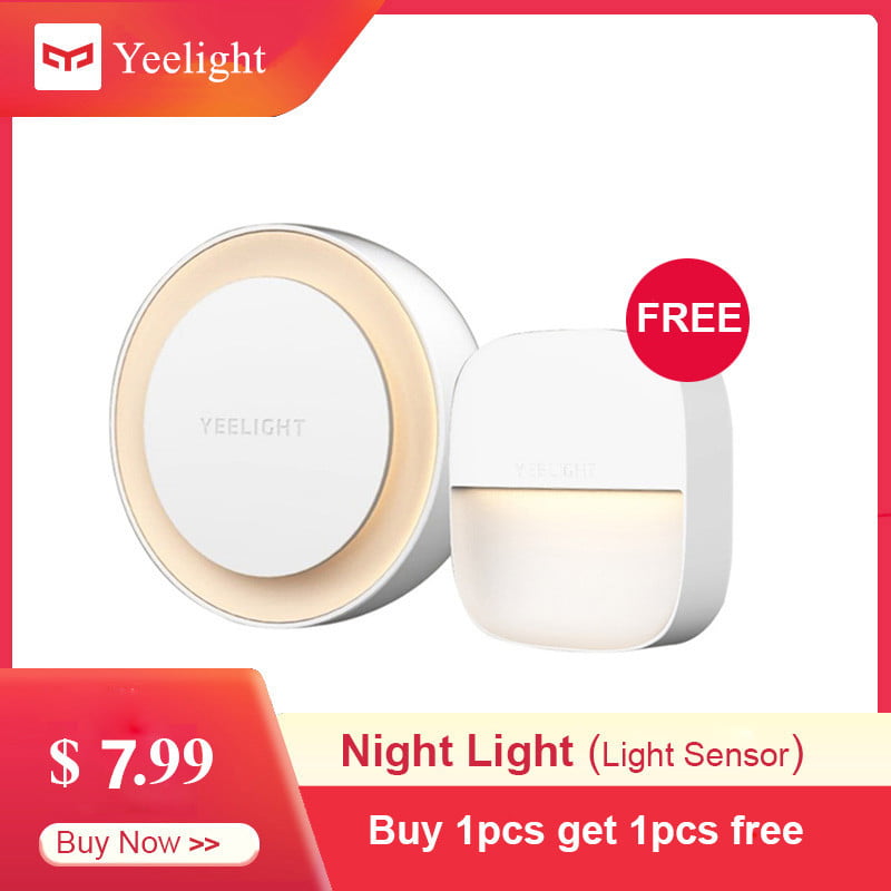 Oferta 2 luces LED nocturna Xiaomi Yeelight por 7 euros (Oferta FLASH)
