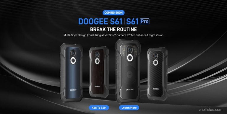 DOOGEE S61 y S61 Pro, novedades de Doogee en la gama media. Listos para liderar la categoría de móviles ultra resistentes. En oferta de lanzamiento