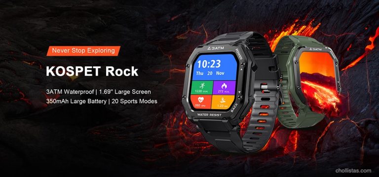 Kospet Rock, el reloj inteligente más duro, de oferta por 31 euros