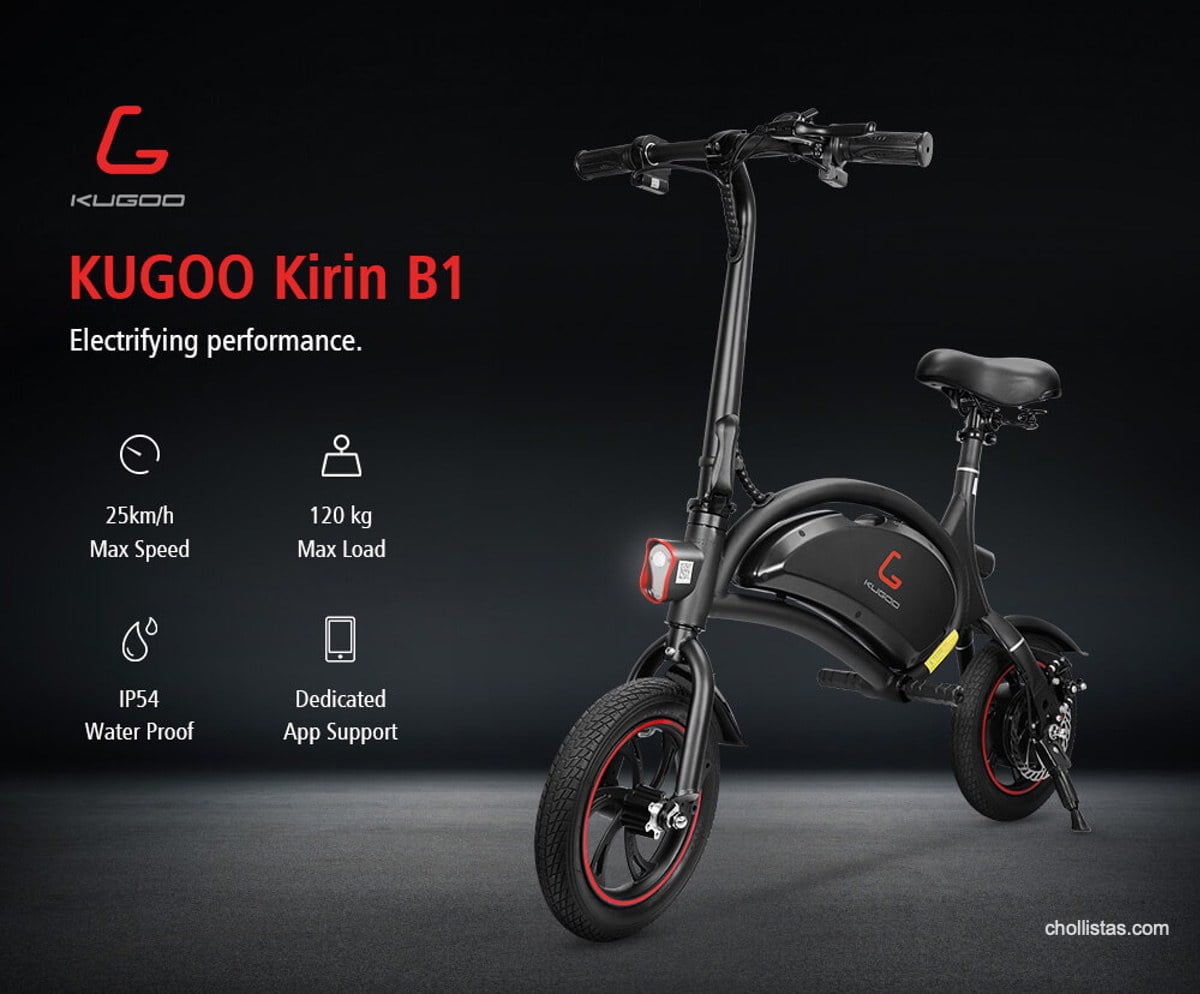 Bicicleta eléctrica KUGOO Kirin B1 de oferta por 338 euros desde Europa (Cupón Descuento)