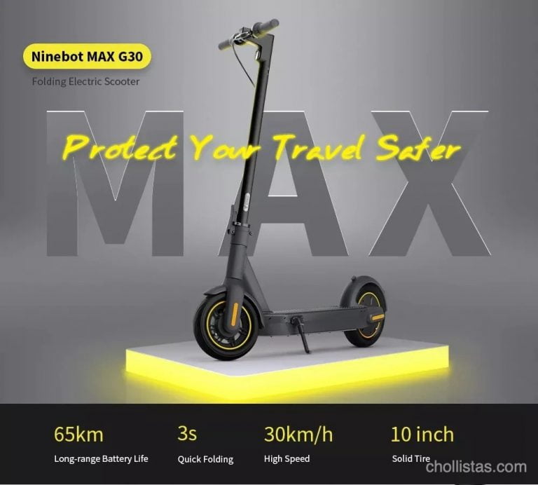 Patinete eléctrico Ninebot MAX G30 G30P de oferta por 615 euros desde Europa