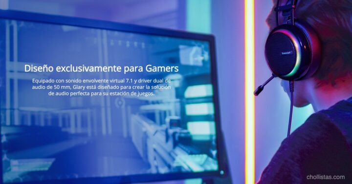Cascos gaming 7.1 Tronsmart Glary España