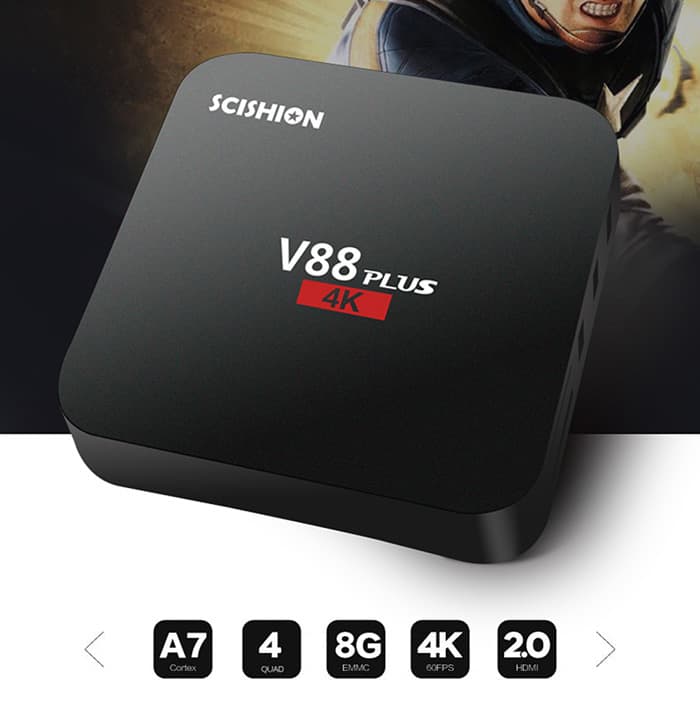 Chollo Scishion V88 PLUS Android TV 4K por 22 euros (Cupón Descuento)